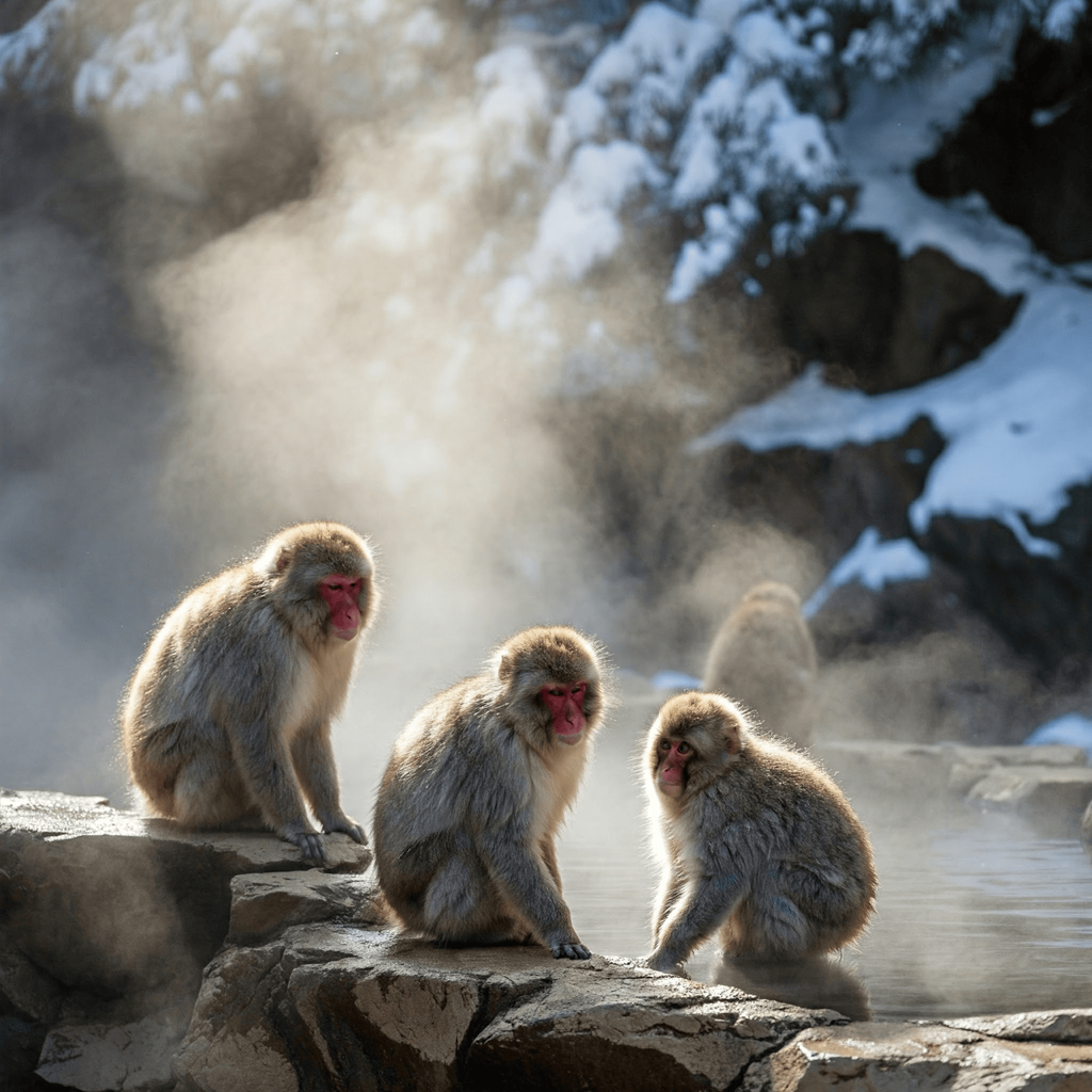 Macaco Japonés: Adaptaciones al Frío y Aguas Termales